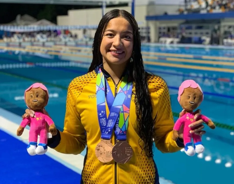 3 medallas ganó Stefanía Gómez Hurtado en juegos Centroamericanos y del Caribe