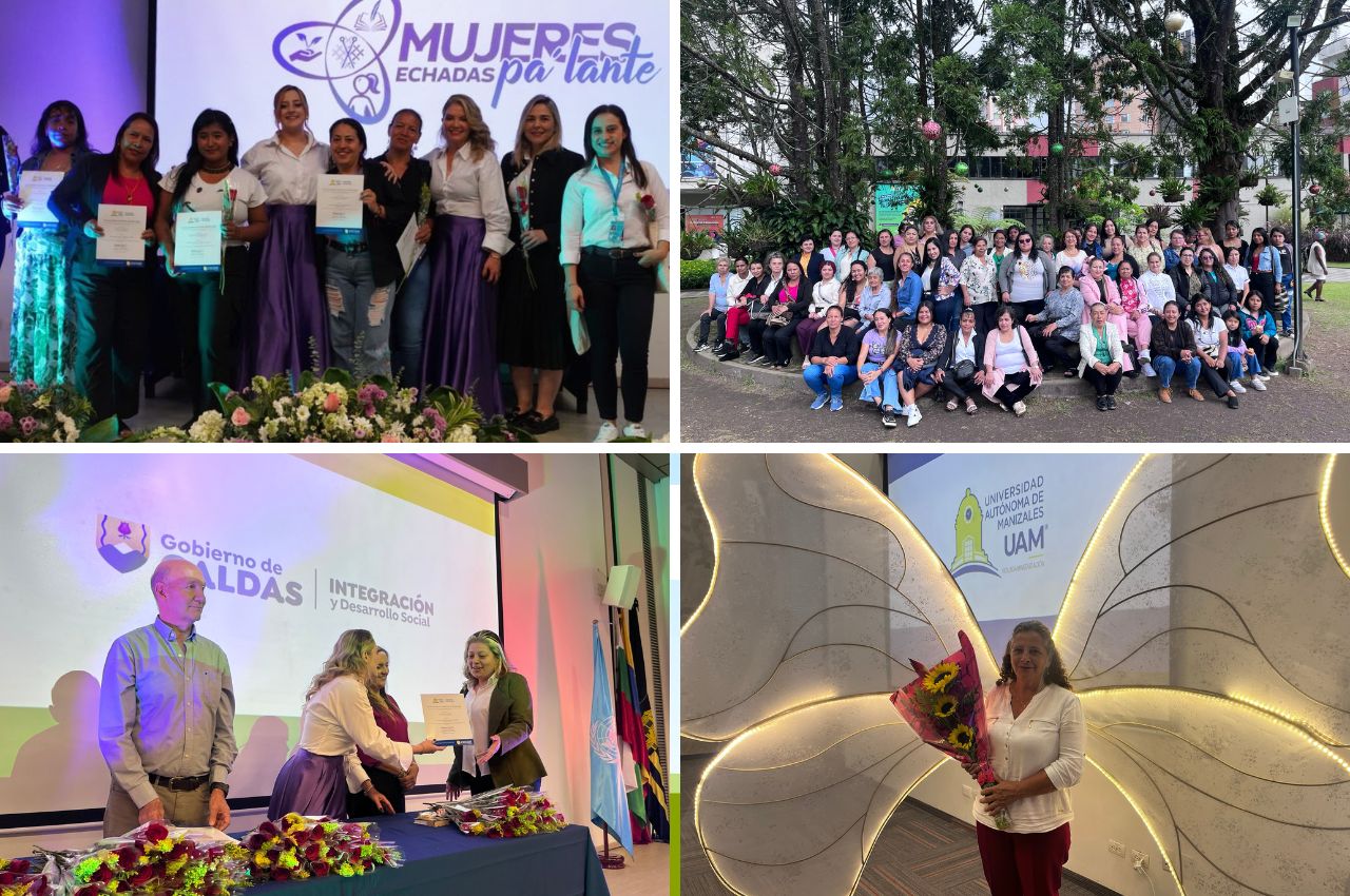 Collage de mujeres en el evento de mujeres echadas pa'lante