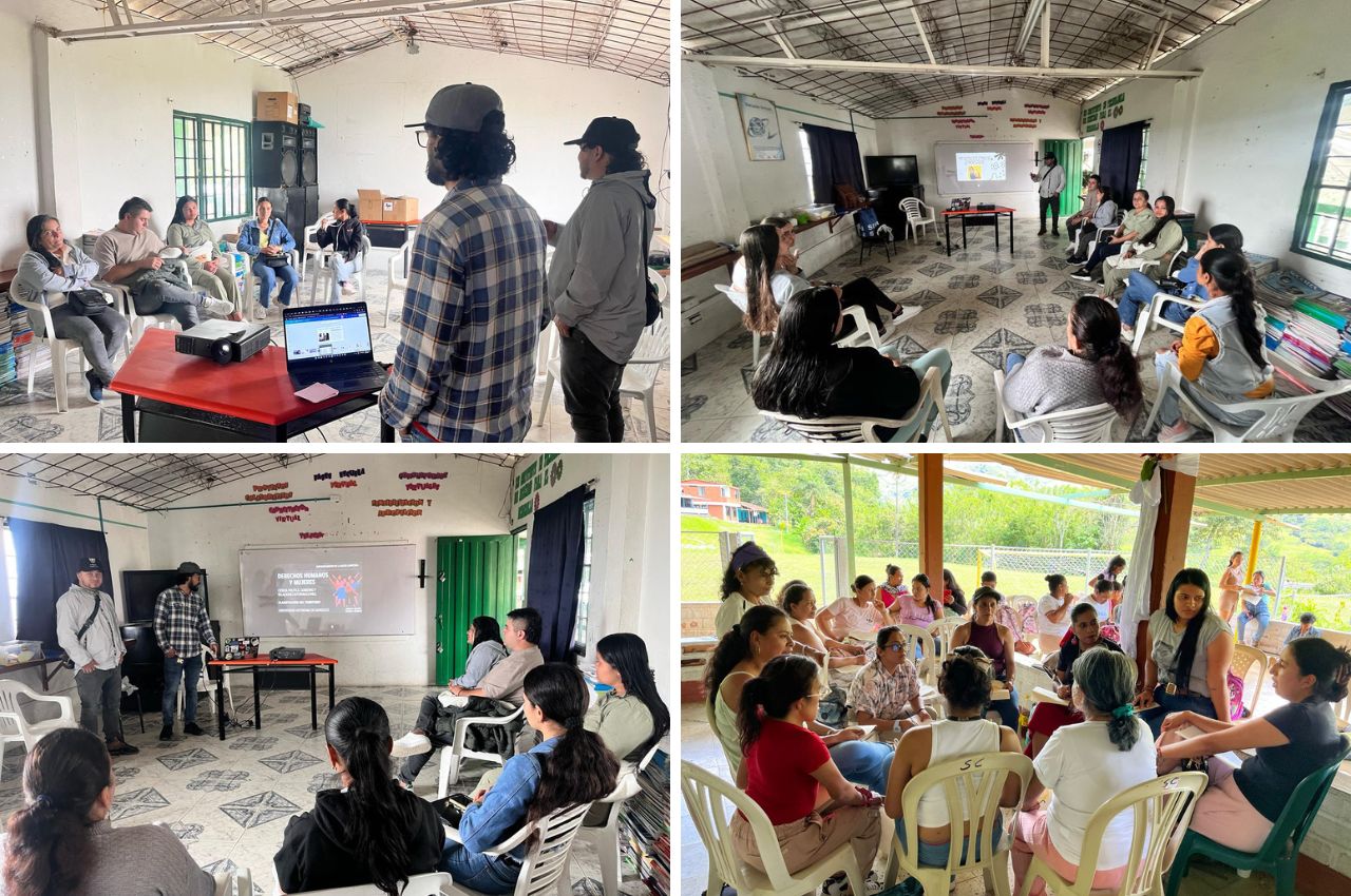 Jóvenes que aportan a la convivencia pacífica con mujeres indígenas y campesinas