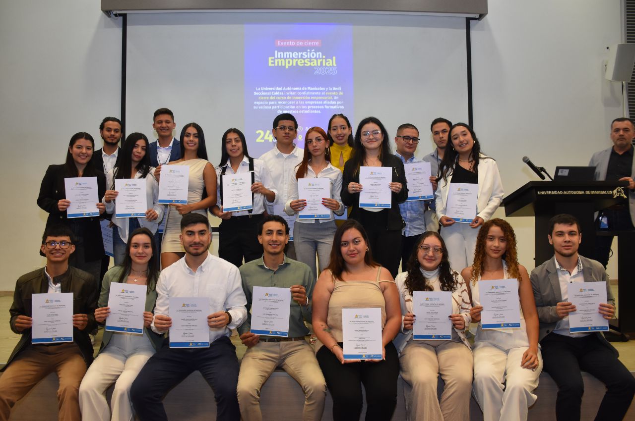 Clausura de Inmersión Empresarial Estudiantes UAM que terminaron el curso de Inmersión Empresarial