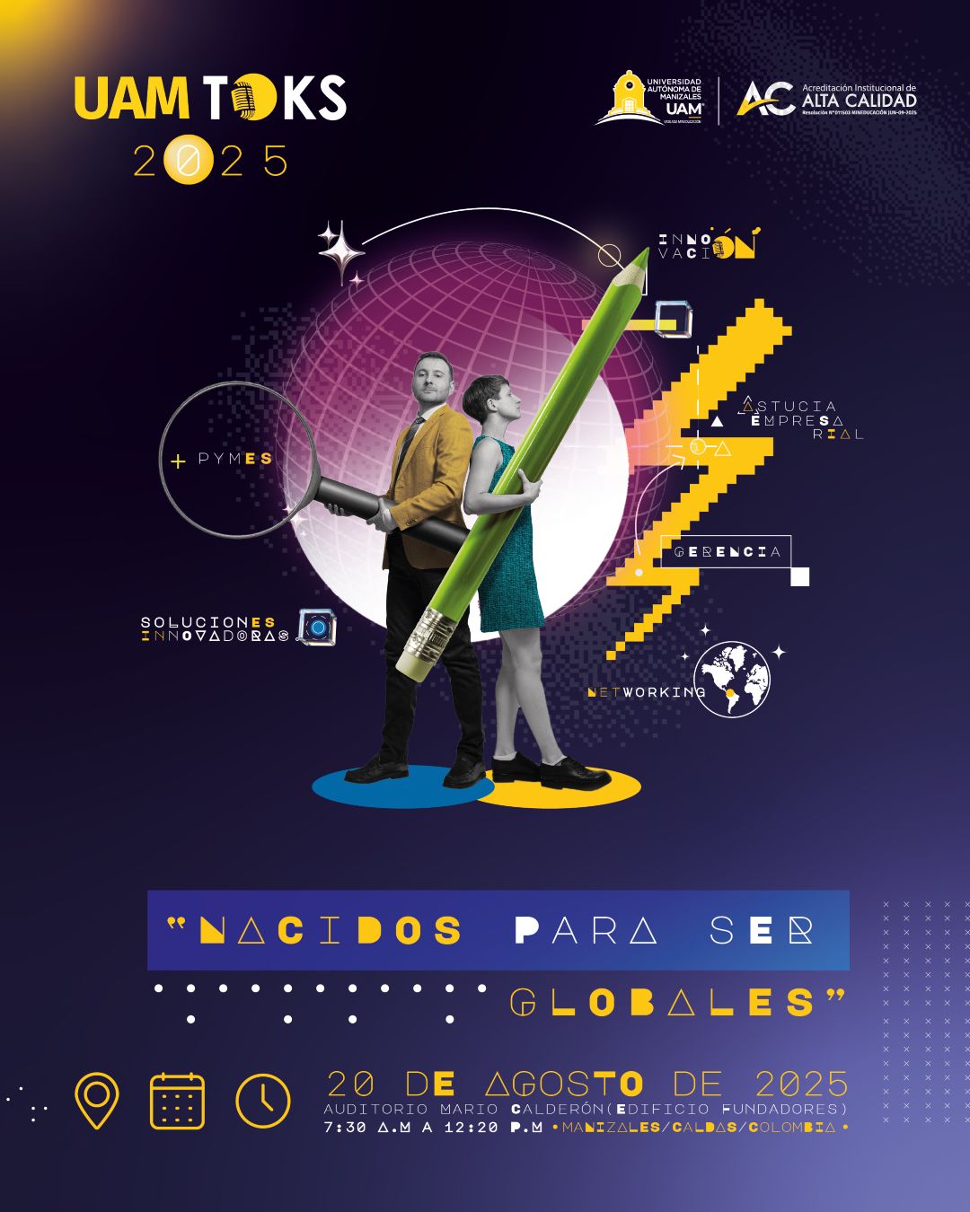 Imagen promocional del evento UAM TOKS 2025, nacidos para ser globales
