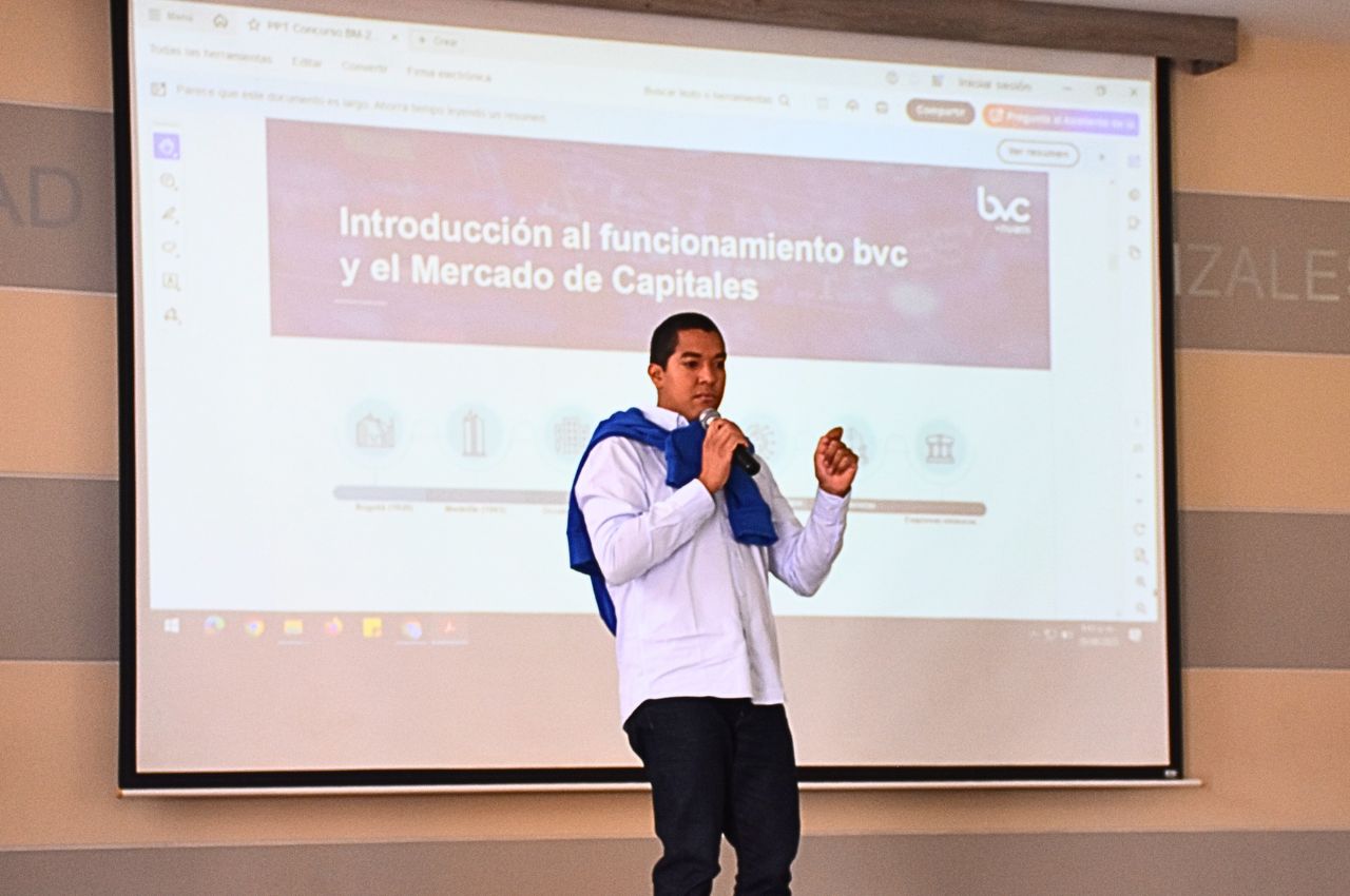 Expositor en el evento