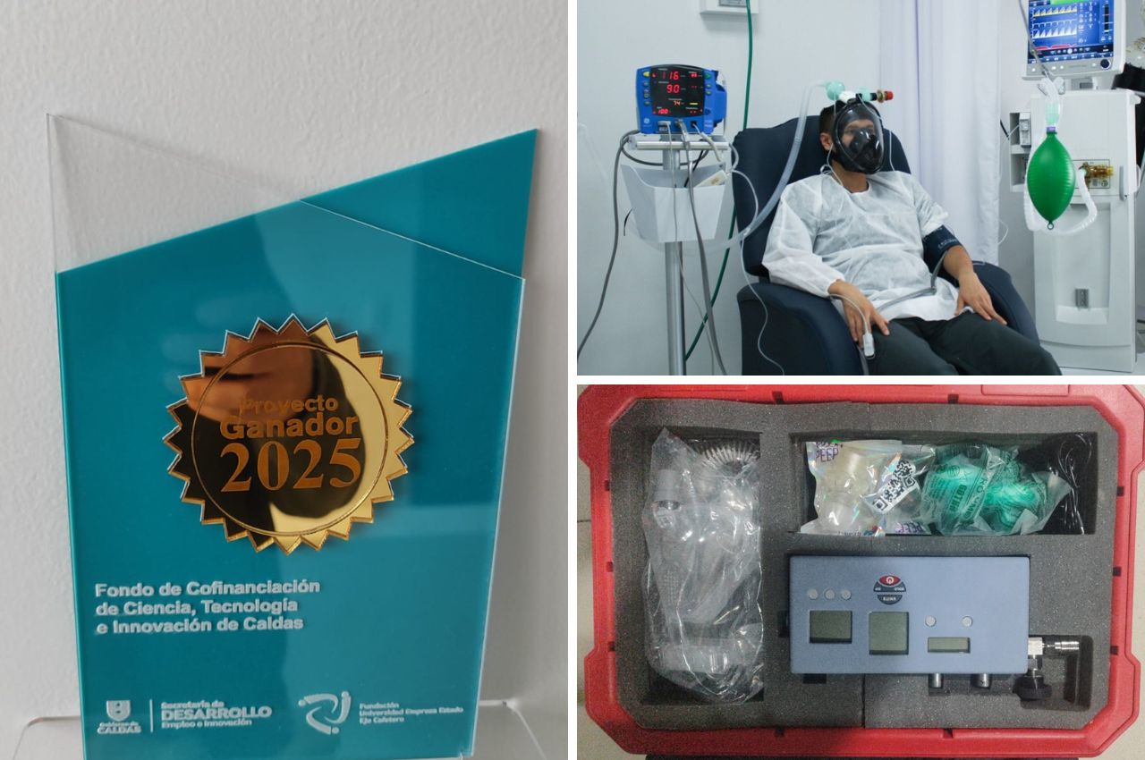El dispositivo AirFlife es un sistema de ventilación no invasiva con registro INVIMA. CPAP AirFlife, ganador del Fondo de Cofinanciación: Tecnología e Innovación de Caldas