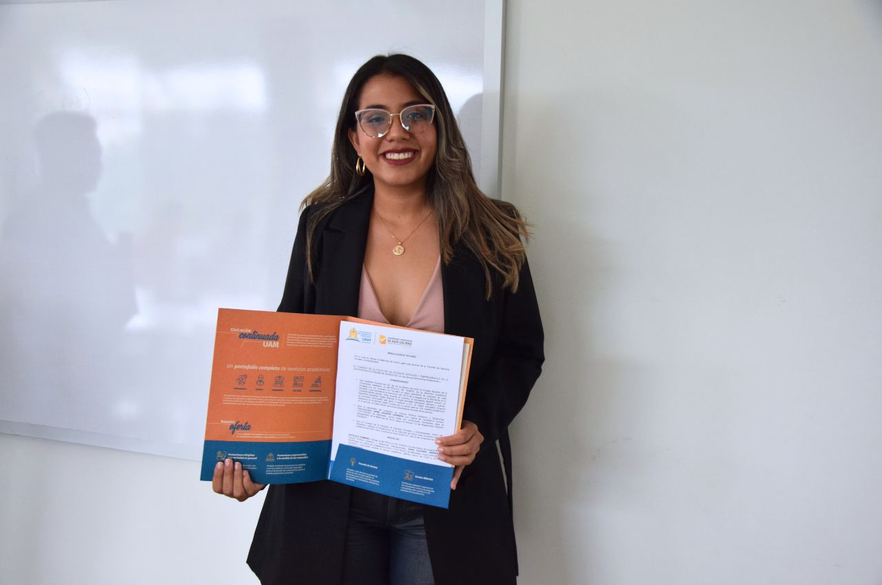 Sara Aguirre Herrera, estudiante de Ciencia Política Gobierno y Relaciones Internacionales.