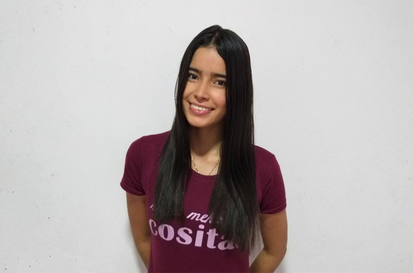 Vanesa Alejandra González Hernández, de la Dorada (Caldas), estudiante de Negocios Internacionales.