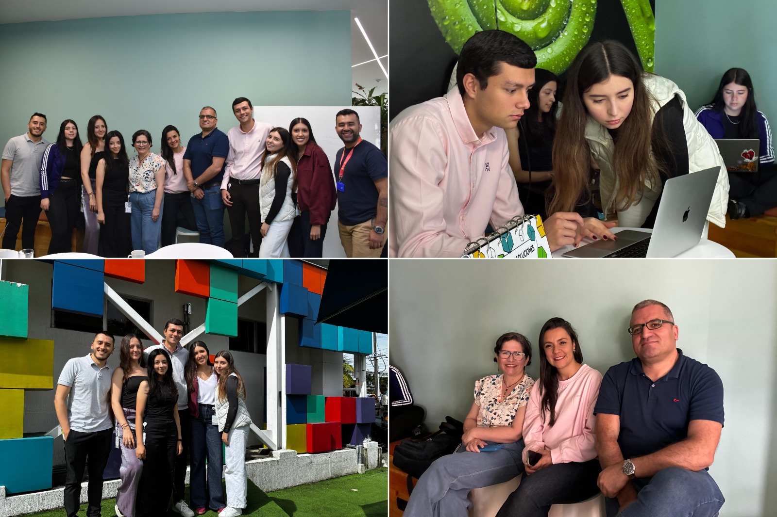 Estudiantes de la práctica social de Paz y Competitividad.