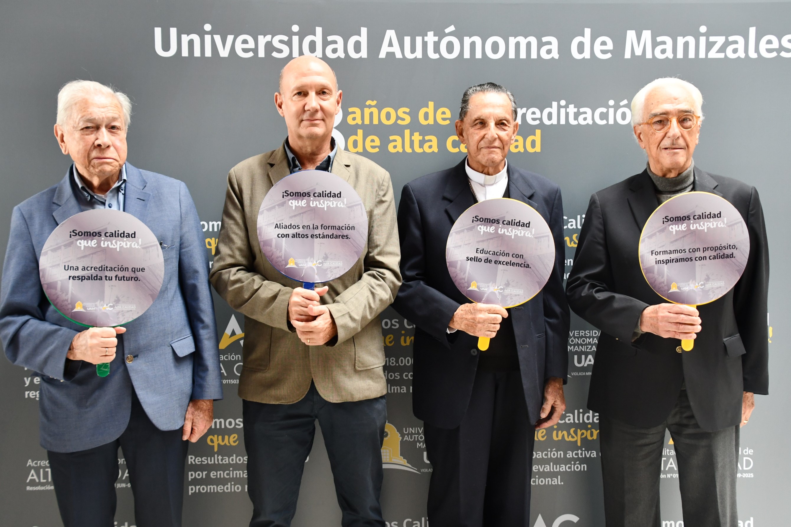 Fundadores de la UAM en la Reacreditación institucional