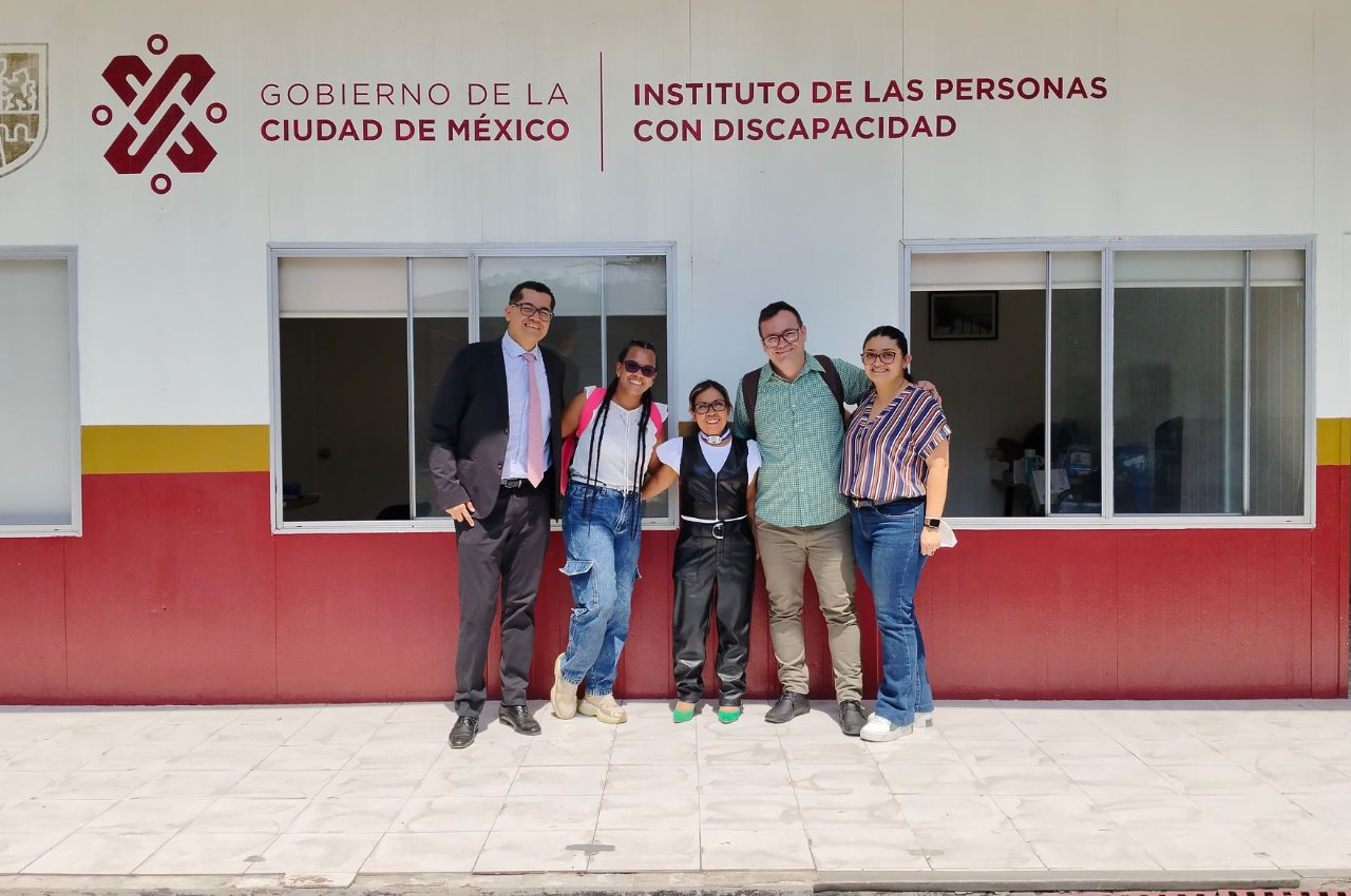 Estudiantes de la Maestría en Discapacidad durante su pasantía académica en México.
