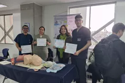 Estudiantes UAM en el SES Hospital Universitario de Caldas.