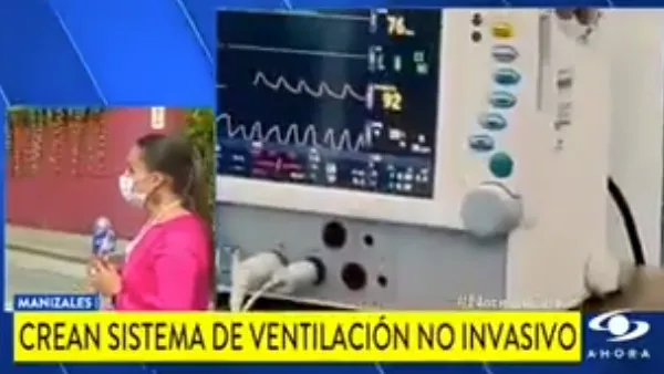 Noticia de Caracol que resalta el Sistema de Ventilación no Invasivo para COVID-19