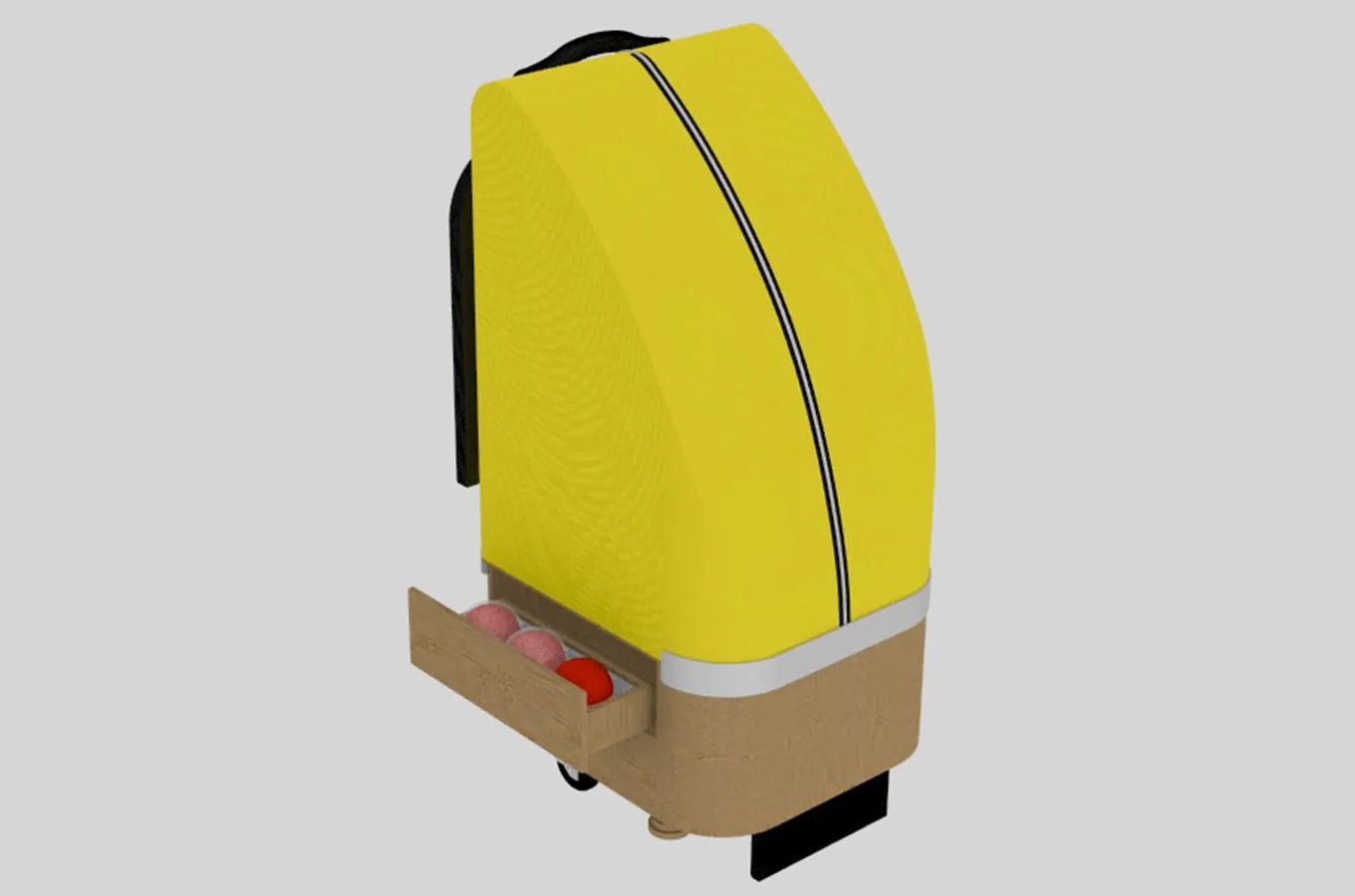 Prototipo para deporte paralímpico juego Boccia
