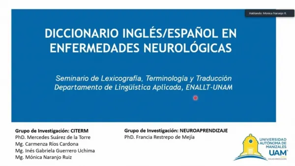 Imagen informativa diccionario de enfermedades neurológicas