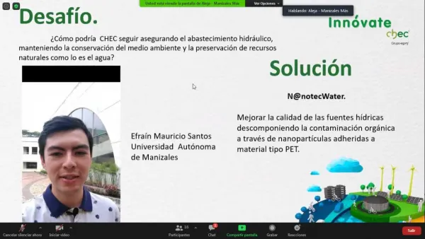 Efraín Mauricio Santos Rebolledo, finalista en Innóvate CHEC