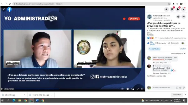 Yo administrador con estudiante UAM