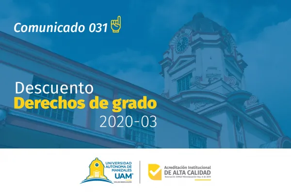 descuento Derechos de Grado diciembre 2020