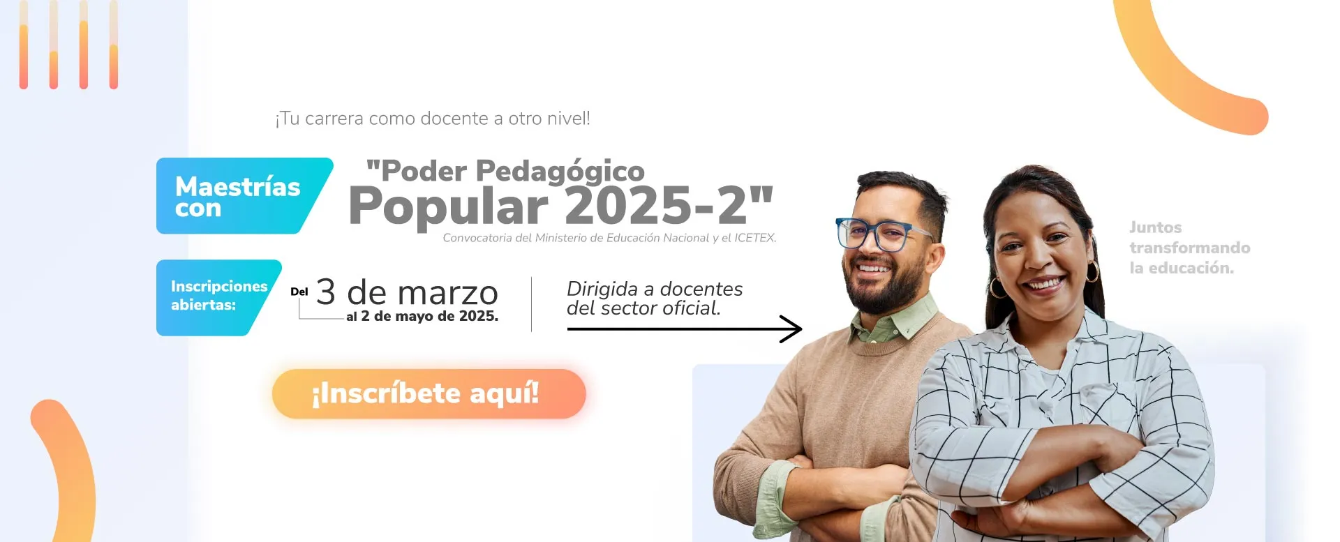 Convocatoria Poder Pedagógico Popular con MinEducación e Icetex