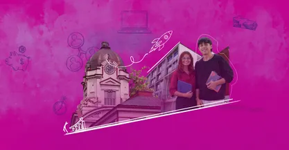 Estudiantes de administración de empresas virtual