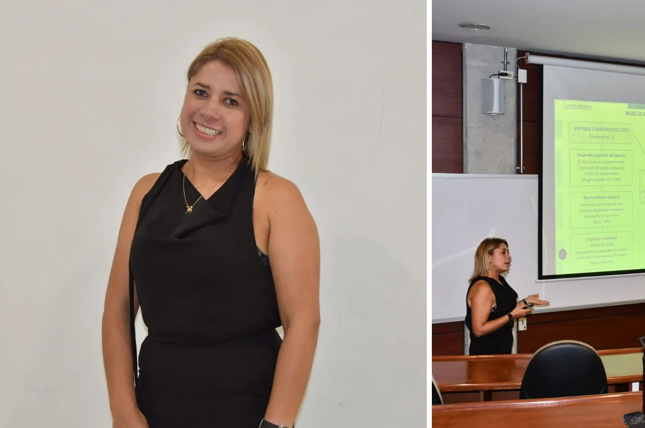 Estudiante de Doctorado en sustentación sobre modelos mentales